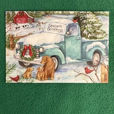 LIQUIDATING-Leanin’ Tree Christmas Greeting Card “Season’s Greetings…”