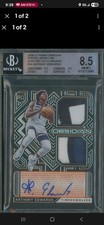2020-21 Obsidian E.E. Orange #14 Anthony Edwards RPA RC Patch AUTO /25 BGS 8.5