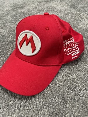 The Super Mario Bros Movie 2023 Snapback Hat Cap Nintendo Illumination Red Promo