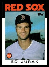 1986 Topps #749 Ed Jurak Card Boston Red Sox