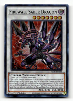 Yugioh Firewall Saber Dragon ALIN-EN038 - Alliance Insight
