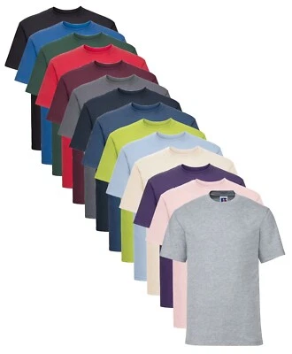 Russell Jerzees ZT180 T-Shirt En Coton Uni Sans Logo S-4XL - Photo 1/4