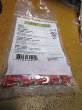 22-16 AWG 10 Stud Vinyl Insulated Butted Seam Fork Terminal QTY 100