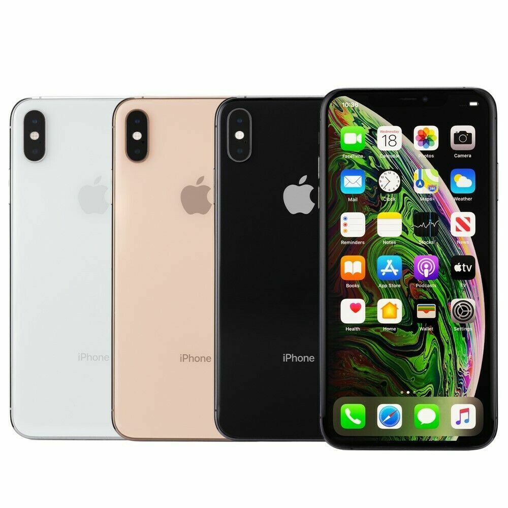 Apple iPhone XS Max 64GB 256GB 512GB Fully Unlocked Smartphone Good  Condition