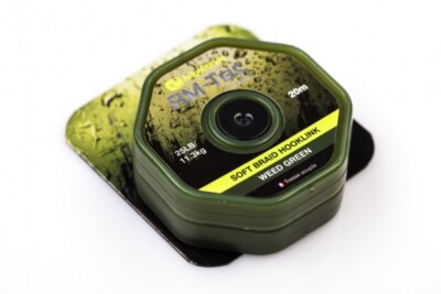 RidgeMonkey RM-Tec Soft Braid Hooklink - 25lb Weed Green