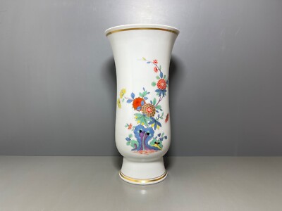 Meissen Vase Indische Blumen Kakiemon Schmetterling viel Gold 1.Wahl H:28,2cm