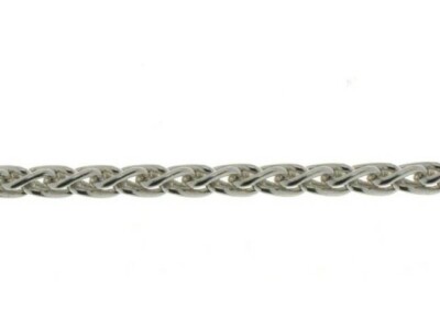 Weizenkette (Halskette, Fußkettchen, Armband) - Sterlingsilber - Made in Italy [GD]