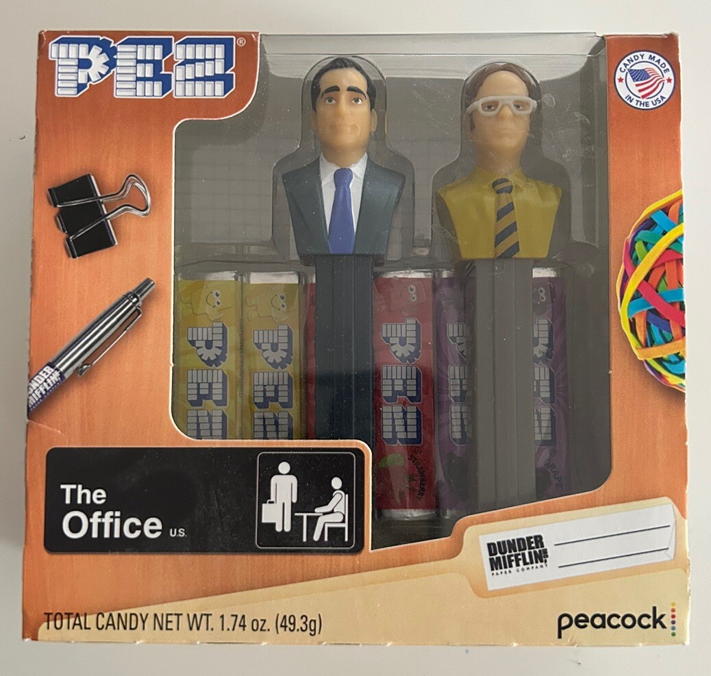 The Office Pez Dispensers & Refills Gift Set Michael Scott & Dwight