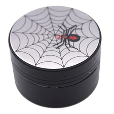 1.5" 3 Part Tobacco Hand Muller Smoke Herbal Grinder Spider Mirror