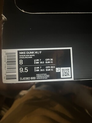 Size 8 - Nike Dunk High x Fragment Design Beijing