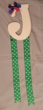26" Initial Letter J Hair Bow Holder Organizer Hanger FREE SAME DAY SHIPPING