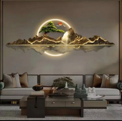 Luxus Kunst LED Landschaft Bonzais Acryl UV Schneide handgefertigt