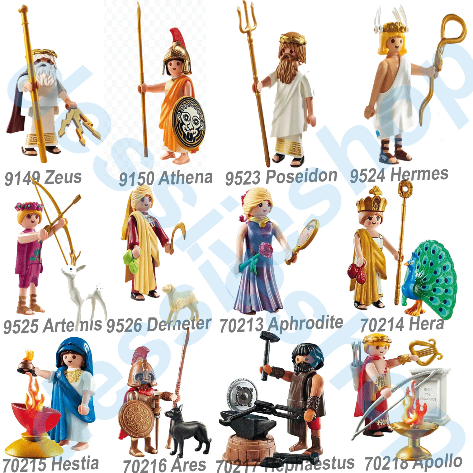 Playmobil Special Plus PLAYMOBIL ALL 12 GREEK GODS 70213 70218