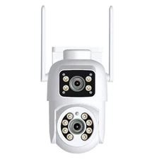 V380Pro 4MP WiFi Dual Lens Outdoor Security Camera with Color Night Vision