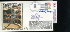 Mark McGwire Wally Berger JSA Coa Autograph Hand Signed 1987 FDC Cache