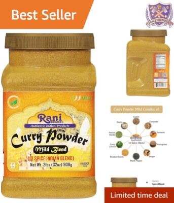 Rani 2lbs Mild Curry Powder - All-Natural 10-Spice Indian Blend |  & Kosher