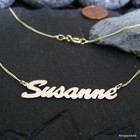 Namenskette mit Wunschname, 333er Gelbgold Buchstaben & Länge wählbar, NK-02/8GG