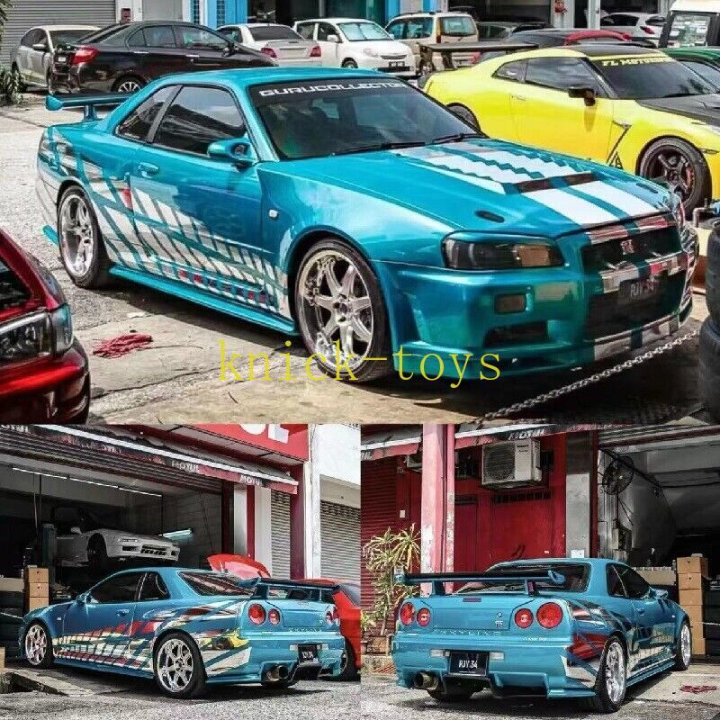 Stance Hunters SH 1:64 Skyline GTR R34 Gurucollector Diecast Model