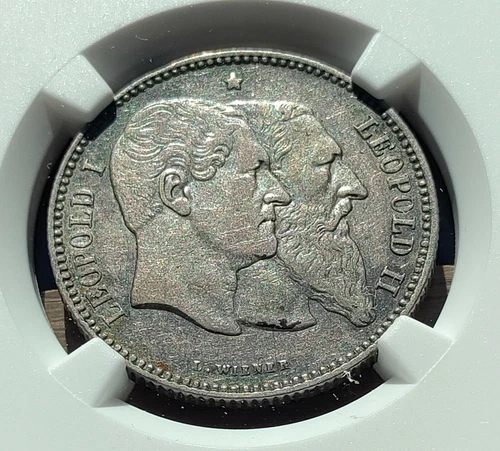 Belgium 1880 2 Franc  NGC XF-40  CV is $300 in XF