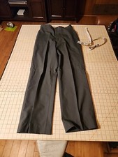Vintage Army Military Tropical Trousers Men Sz 31 / 36 AG 344 Pants Poly/Wool Gn