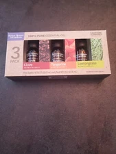 Better Homes & Gardens 3 Pure Essential Oil Clove Tangerine Lemongrass .5 Oz Ea