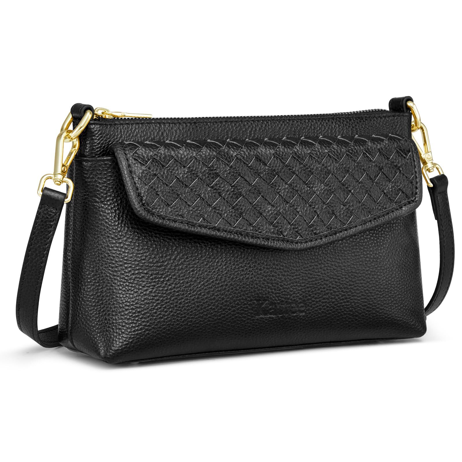 Small Leather Crossbody Bags for Women Trendy, Soft Woven Women's Crossbody H...