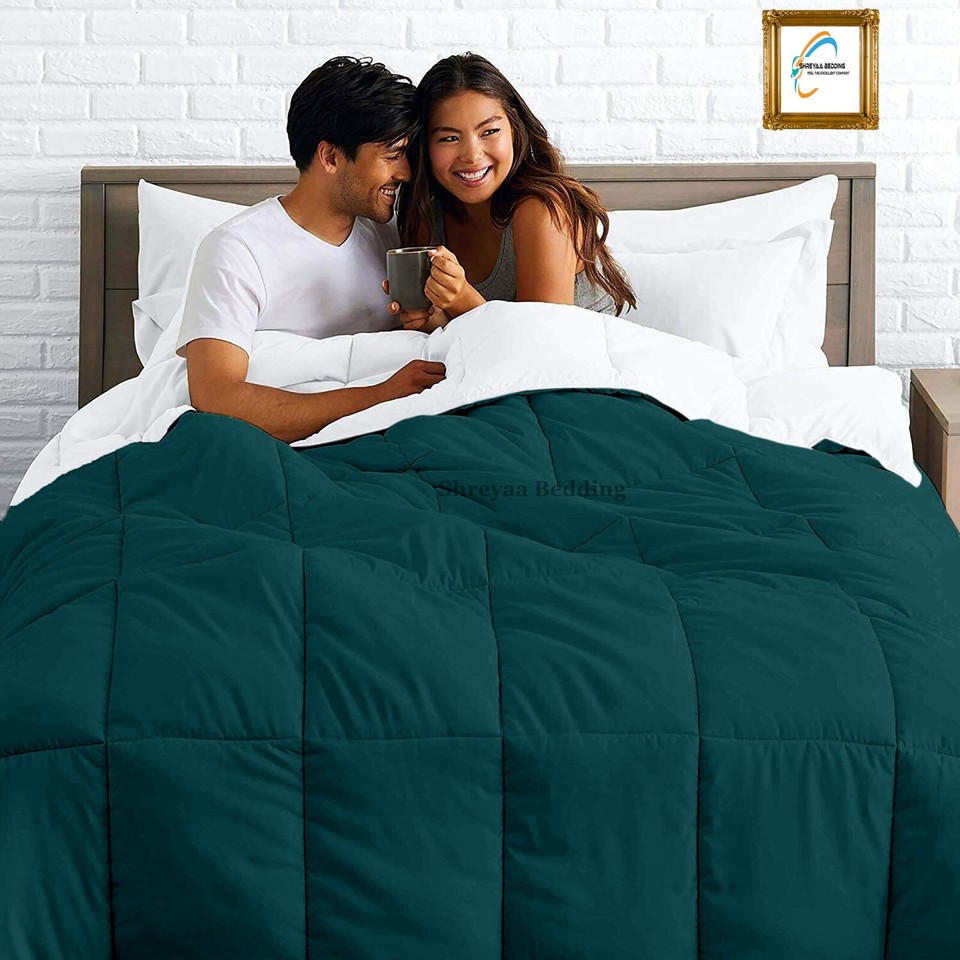 Soft Down Alternative Reversible Comforter Egyptian Cotton King Size eBay
