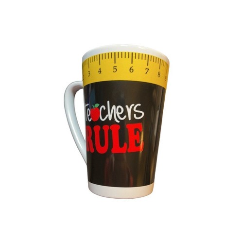 Mug-teachers Rule Nice Gift for teacher 8 inches high-Ceramic - 第 1/3 張圖片