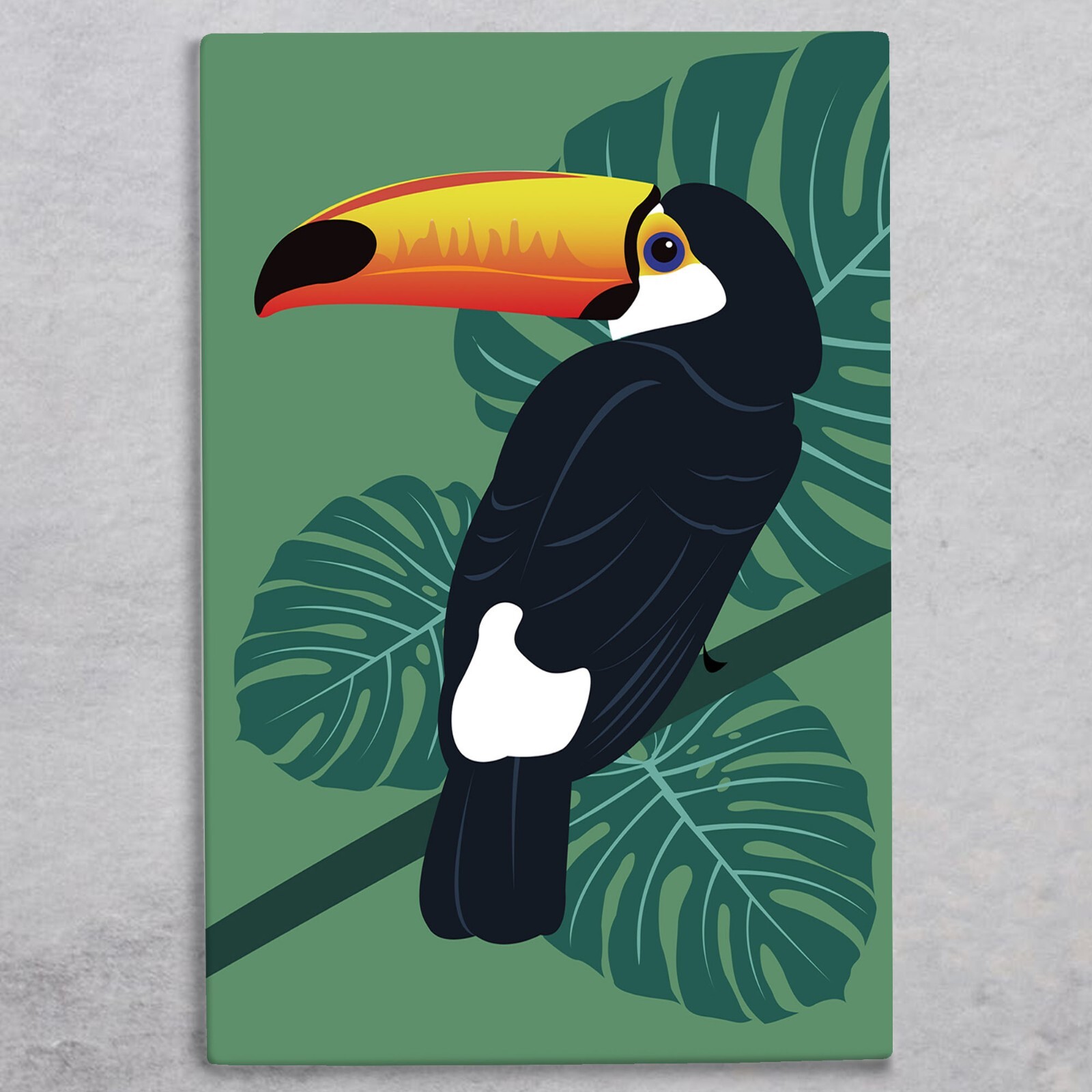 Toucan Ceramic Tile Picture Plaque Sign Birds Wall Art Kate Pearson 30x20cm