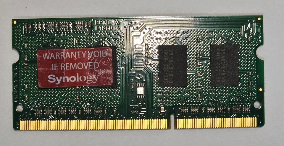 Synology 2GB (1x2GB) DDR3 03-402G863B1 DDR3L-1600 CL11 SO-DIMM Memory Modules - Image 2 of 2