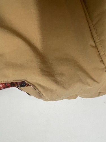 Penfield Trailwear Mens Small Vest Tan Red Plaid Snap Zipper Made In USA - Picture 9 of 19