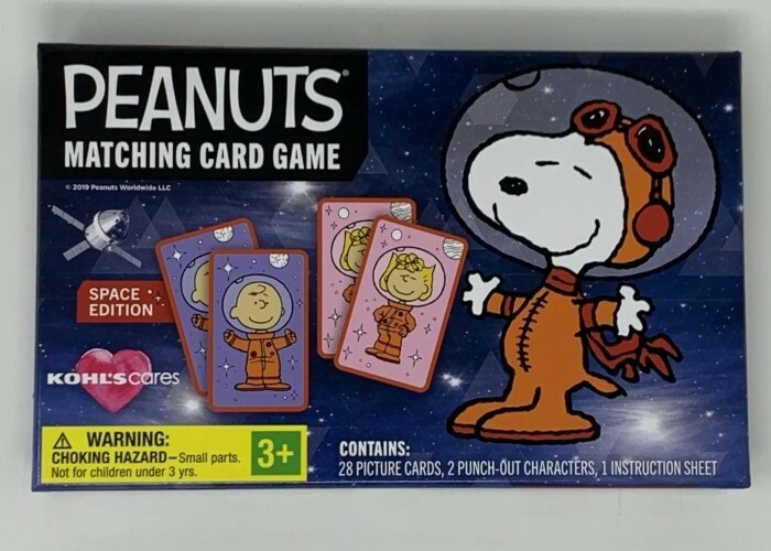 Peanuts Matching Card Game Space Edition COMPLETE w/ Snoopy
