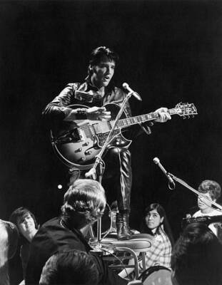 Elvis Presley during Special on Elvis '68 Comeback 1960s TV Photo 78