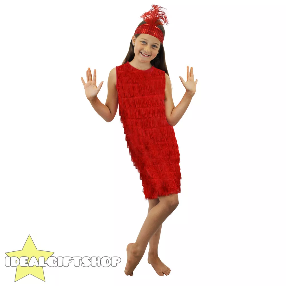 red flapper dress