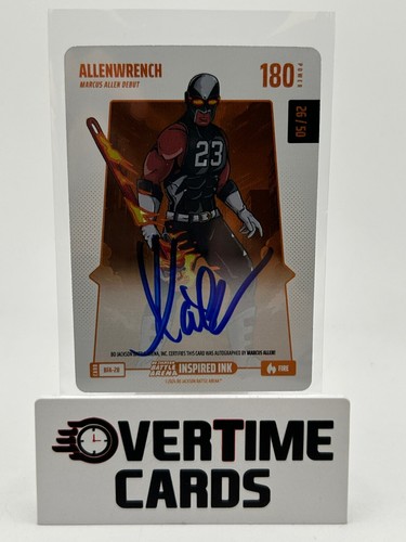 2024 Bo Jackson Battle Arena Allenwrench FIRE Inspired Ink Auto /50 Marcus Allen