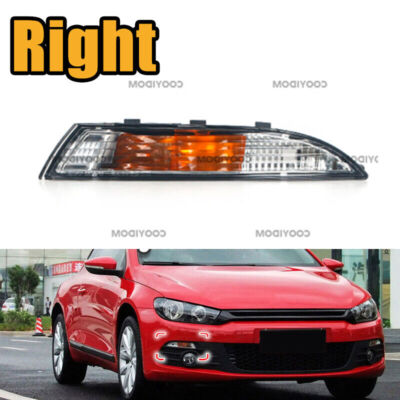 Right For Volkswagen Scirocco 2009-2014 Front Bumper Turn Signal Lamp