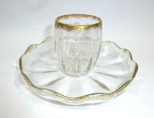 Glass Cup with Coaster Saint-Louis Baccarat