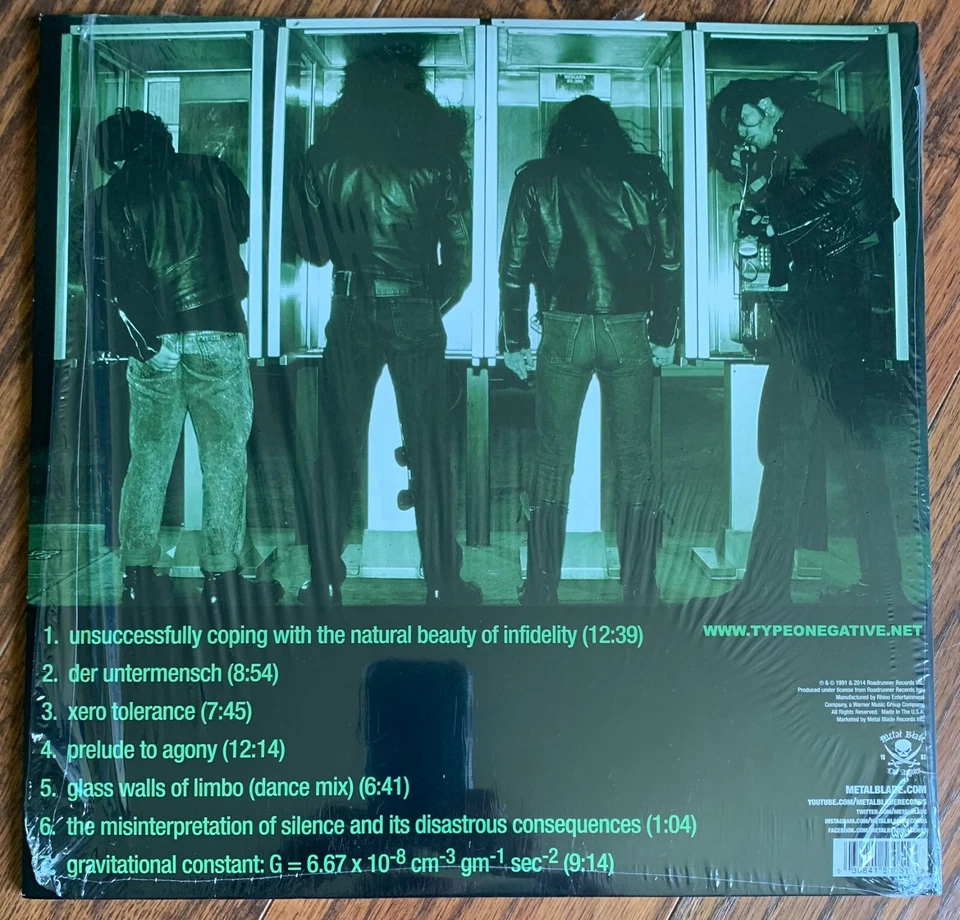 Type O Negative - Slow, Deep and Hard 2LP 2014 RSD Pressing EX/EX In Shrink - Image 2 of 4