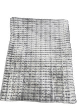 UGG Koolaburra Mineral Gray Faux Fur Reversible to Dk Gray Micromink Throw Blank