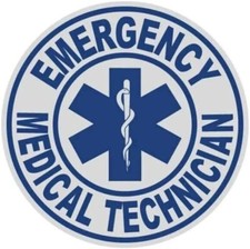 4 Inch Reflective Emergency Medical Technician EMT Star Of Life Sticker