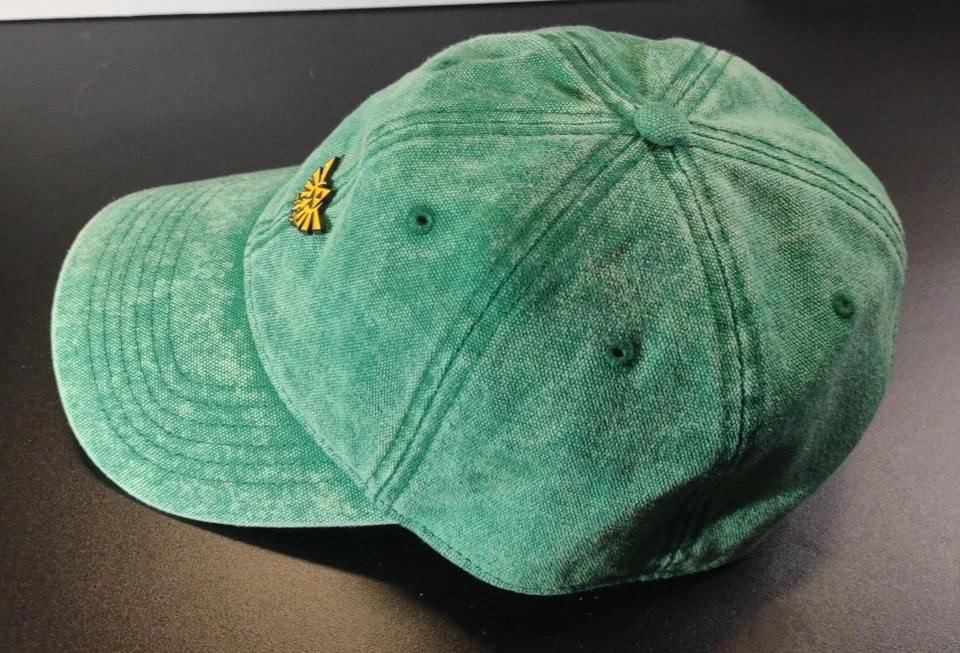 The Legend of Zelda Hat Cap Strap Back Green Metal Logo Adult Baseball Nintendo - Image 3 of 4