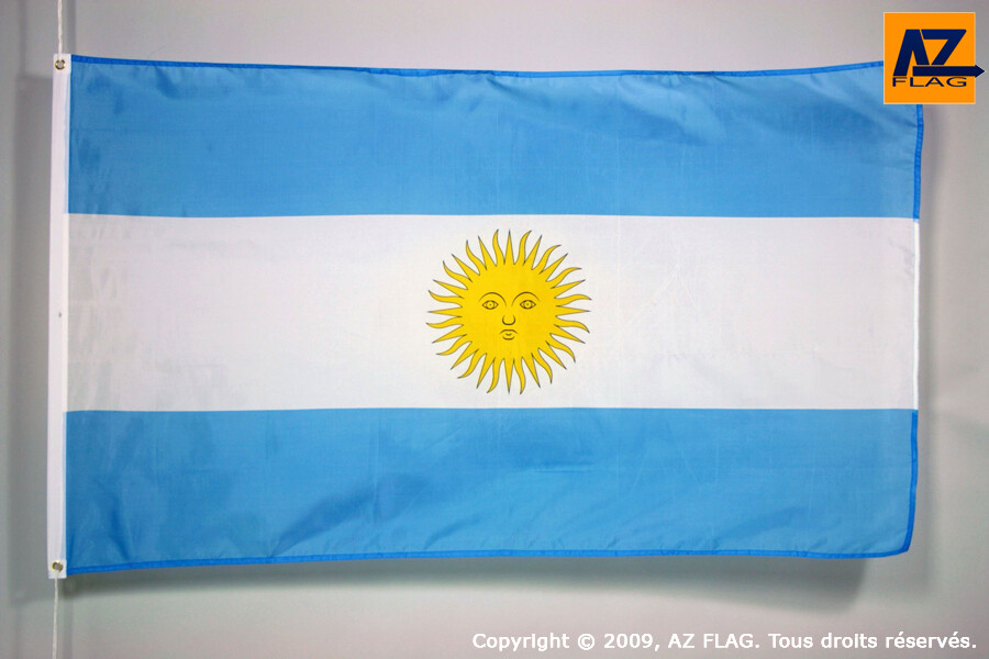 BANDIERA ARGENTINA 150x90cm - GRAN BANDIERA ARGENTINA 90 x 150 cm Poliestere leg