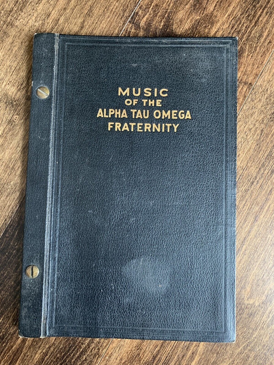 ALPHA TAU OMEGA ATO Fraternity Vintage Song Book C 1921 