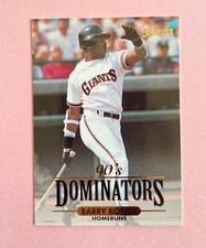 1993 Donruss Baseball Barry Bonds 90's Dominators #2 San Francisco Giants