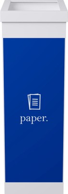 Wertstoffsammler Paperflow Volumen 60 l für Papier mit abnehmbarem Deckel &