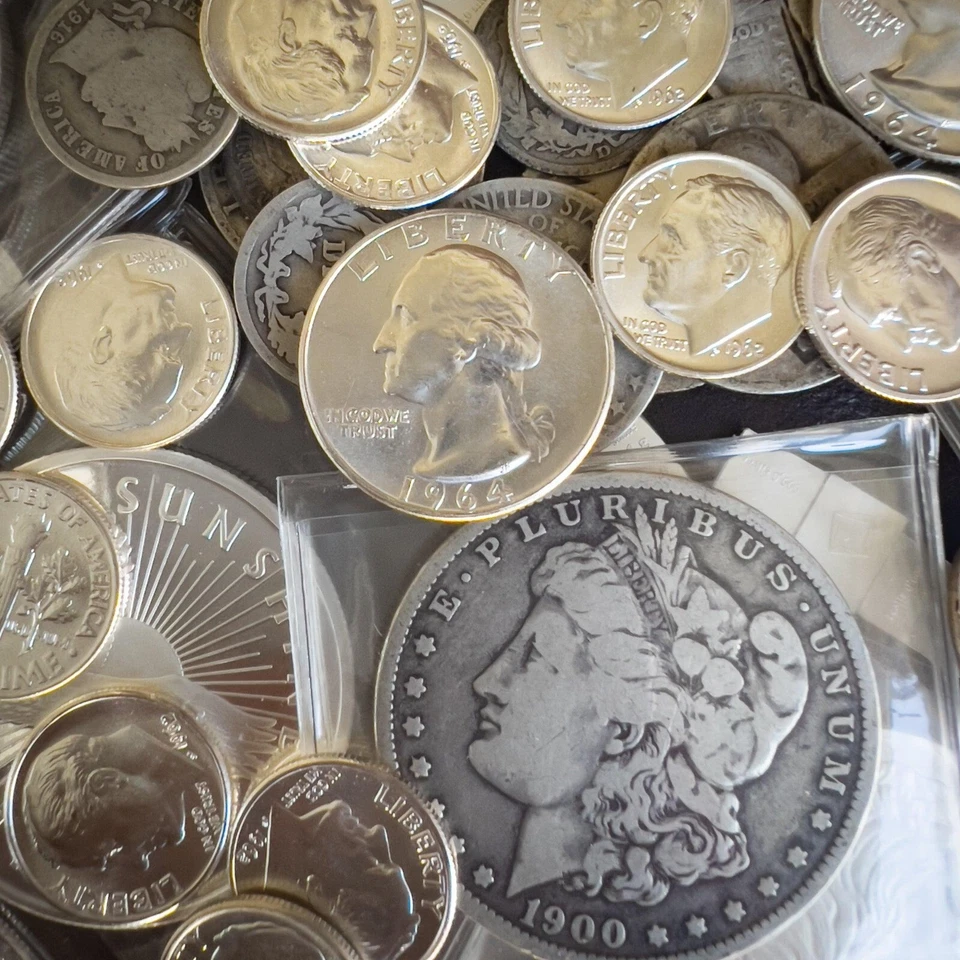 Deluxe Mixed Silver Coin Lot | Vintage U.S. 90% Silver Coin LIQUIDATION SALE - Image 1 of 4