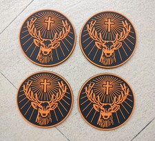 4pcs Jagermeister Rubber drip mat beer coaste...