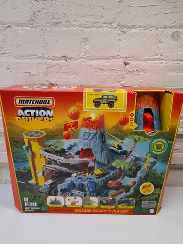 Matchbox Action Drivers Volcano Escape Playset. + 1 Vehicle. Brand New