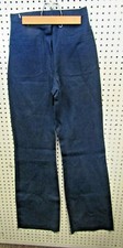 Vintage NOS USN Women's Denim Bell Bottom Utility Slacks 12L NWT US Navy