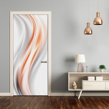 Removable Home Decor Door Wall Sticker Self Adhesive Modern Waves abstraction